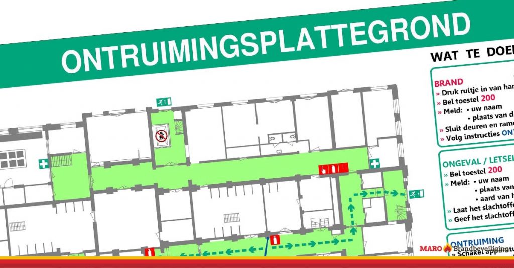ontruimingsplattegrond - 1 - li - MARO Brandbeveiliging